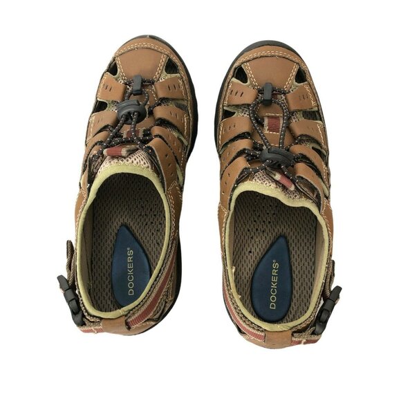 Dockers Water Sports Shoes Mens 7M Lookout Rust Slip-On Sandals Fisherman - Picture 4 of 11